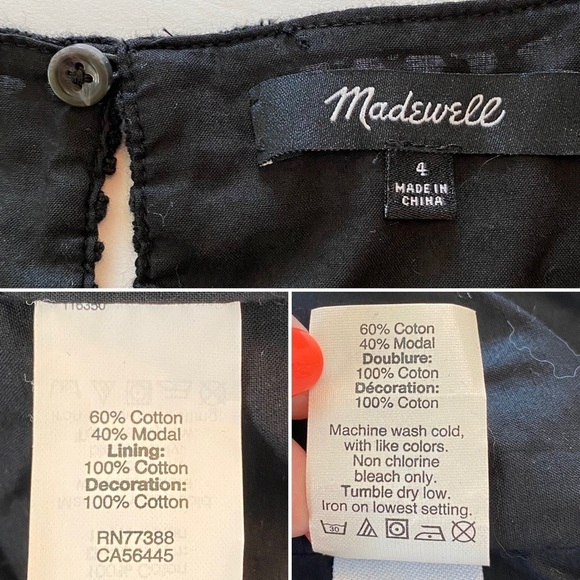 Madewell Sundream Fringe Shift Dress Crochet Size 4 tribal boho bohemian - Picture 11 of 12